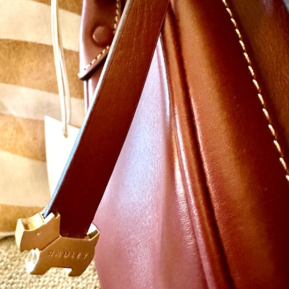 RADLEY LONDON SHOULDER BAG Saddle Bag EQUESTRIAN STYLE in Smooth Leather. - Picture 16 of 16